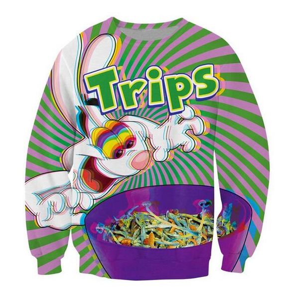 fashion trippy vibrant trix rabbit psychedelic funny 3d printing sweatshirt jumper women men outfits hoodies plus size wy017, Black
fashion trippy vibrant trix rabbit psychedelic funny 3d printing sweatshirt jumper women men outfits hoodies plus size wy017, Black