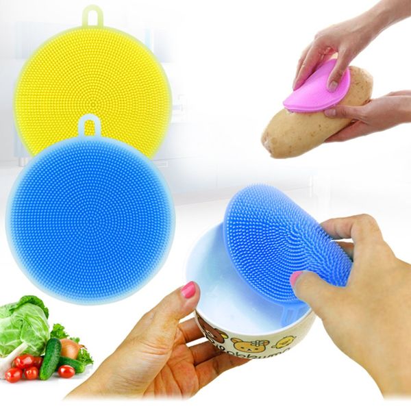 round silicone dish washing brush washing fruit vegetable scouring pad pot pan wash brusher food grade silicone cleaning dishwashing brush
round silicone dish washing brush washing fruit vegetable scouring pad pot pan wash brusher food grade silicone cleaning dishwashing brush