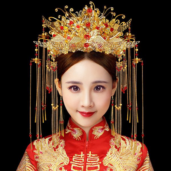 t1002 new pattern bride headwear phoenix coronet chinese style wedding hair accessories tassels step shake bridal crown earrings, Slivery;golden
t1002 new pattern bride headwear phoenix coronet chinese style wedding hair accessories tassels step shake bridal crown earrings, Slivery;golden