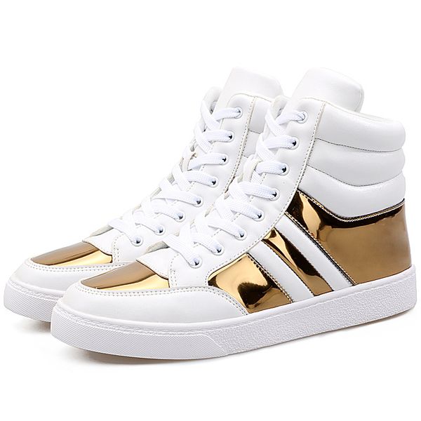 fall and winter white men's high-upper shoes korean edition fashion leisure board shoes, Black
fall and winter white men's high-upper shoes korean edition fashion leisure board shoes, Black