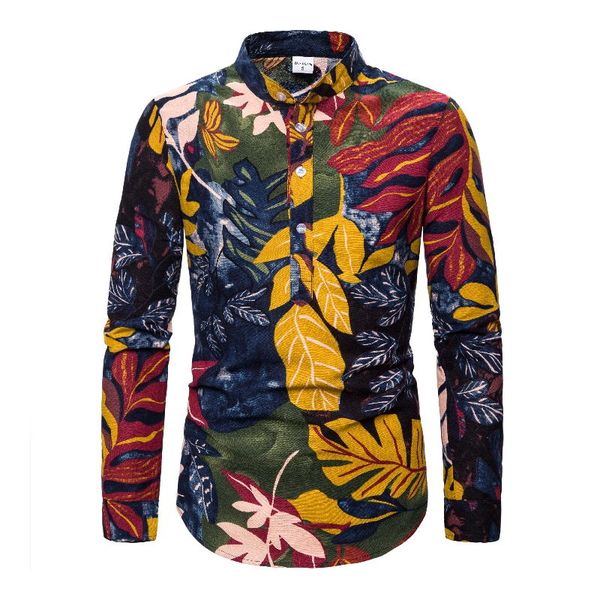 2019 fashion men shirt casual slim fit long sleeve golden pattern print shirt chemise homme, White;black
2019 fashion men shirt casual slim fit long sleeve golden pattern print shirt chemise homme, White;black