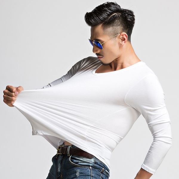 mens ice silk long sleeve t-shirt basic tee crew neck solid cotton t-shirts new, White;black
mens ice silk long sleeve t-shirt basic tee crew neck solid cotton t-shirts new, White;black