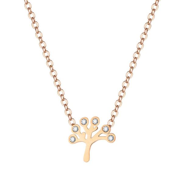 18-karat rose gold life tree necklace female simple titanium steel allergy - resistant clavicle chain, Golden;silver
18-karat rose gold life tree necklace female simple titanium steel allergy - resistant clavicle chain, Golden;silver