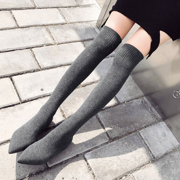youyedian women boots 2019 thigh high boots pointed toe women winter causal shoes flat over the knee botas mujer, Black
youyedian women boots 2019 thigh high boots pointed toe women winter causal shoes flat over the knee botas mujer, Black