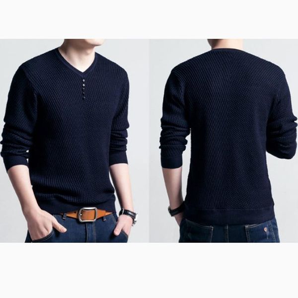sweater men casual v-neck pullover men autumn slim fit long sleeve shirt mens sweaters knitted cashmere wool pull homme, White;black
sweater men casual v-neck pullover men autumn slim fit long sleeve shirt mens sweaters knitted cashmere wool pull homme, White;black