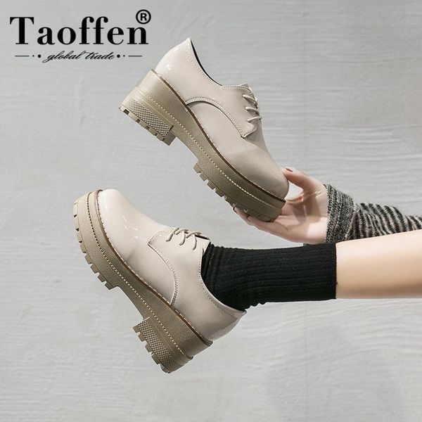 taoffen women flats shoes thick bottom platform shoes fashion casual round toe lady square heel spring size 35-40, Black
taoffen women flats shoes thick bottom platform shoes fashion casual round toe lady square heel spring size 35-40, Black
