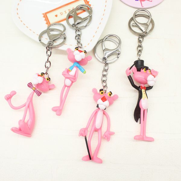 new cute girl cute cartoon pink leopard doll keychain pendant couple key accessories small gift, Silver
new cute girl cute cartoon pink leopard doll keychain pendant couple key accessories small gift, Silver