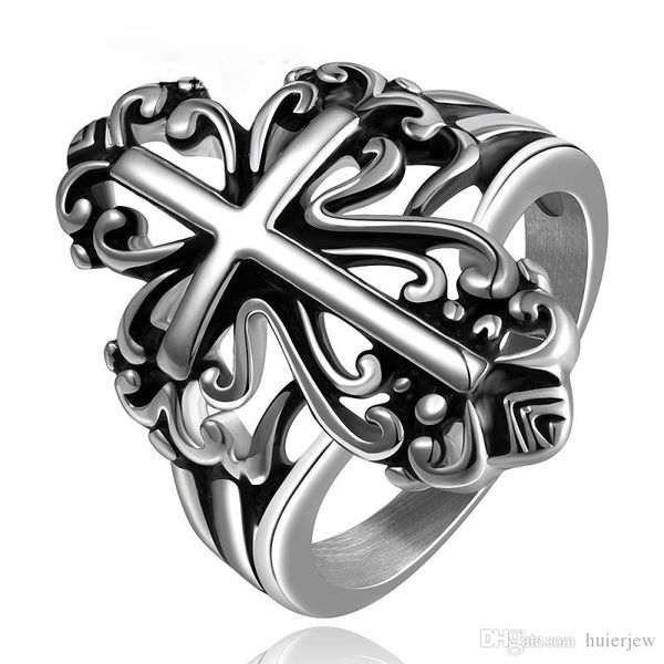stainless steel rings gothic punk cross rings men stainless steel jewelry vintage brand steampunk men rings, Silver
stainless steel rings gothic punk cross rings men stainless steel jewelry vintage brand steampunk men rings, Silver