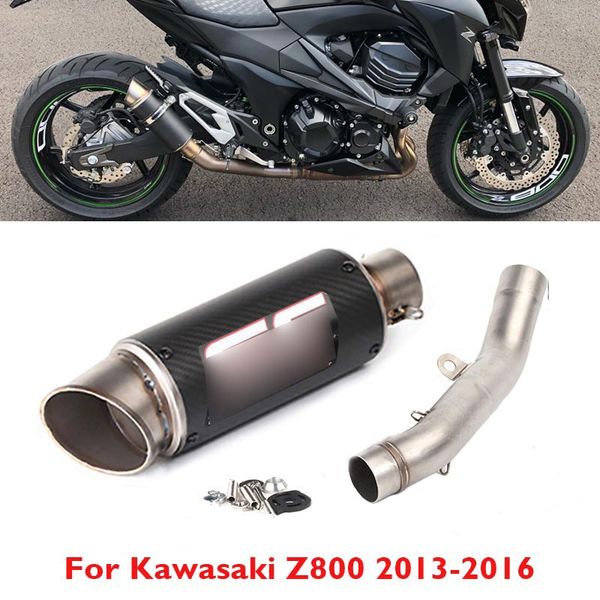 slip on motorcycle exhaust system full pipe muffler tip pipe modified link connect for z800 2013-2016
slip on motorcycle exhaust system full pipe muffler tip pipe modified link connect for z800 2013-2016