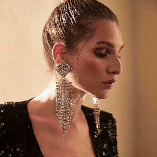 rhinestone chain tassel dangle earrings for women fashion jewelry boho maxi collection earrings accessories, Silver
rhinestone chain tassel dangle earrings for women fashion jewelry boho maxi collection earrings accessories, Silver