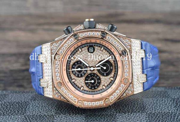men's quartz chronograph movement offshore full diamond dial blue leather bracelet vk quartz workin mens watch watches, Slivery;brown
men's quartz chronograph movement offshore full diamond dial blue leather bracelet vk quartz workin mens watch watches, Slivery;brown