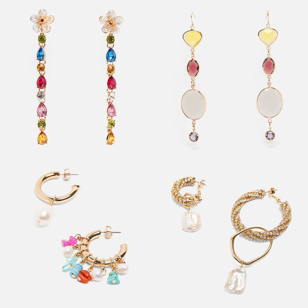 lady 2019 fashion simulated pearl za drop dangle earrings for women brand design boho wedding statement jewelry party gifts, Silver
lady 2019 fashion simulated pearl za drop dangle earrings for women brand design boho wedding statement jewelry party gifts, Silver