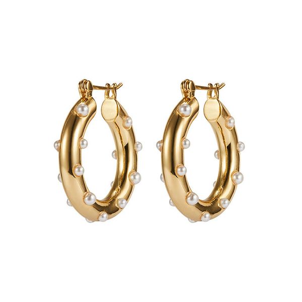 2019 simple vintage gold color metal geometric round circle white pearl ball small loop hoop earring for women girl jewelry, Golden;silver
2019 simple vintage gold color metal geometric round circle white pearl ball small loop hoop earring for women girl jewelry, Golden;silver