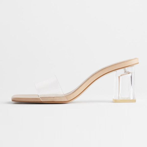 genshuo shoes transparent heel mule shoes thick heeled high heel with open toe sandals women size 35-40 lady slippers slides, Black
genshuo shoes transparent heel mule shoes thick heeled high heel with open toe sandals women size 35-40 lady slippers slides, Black