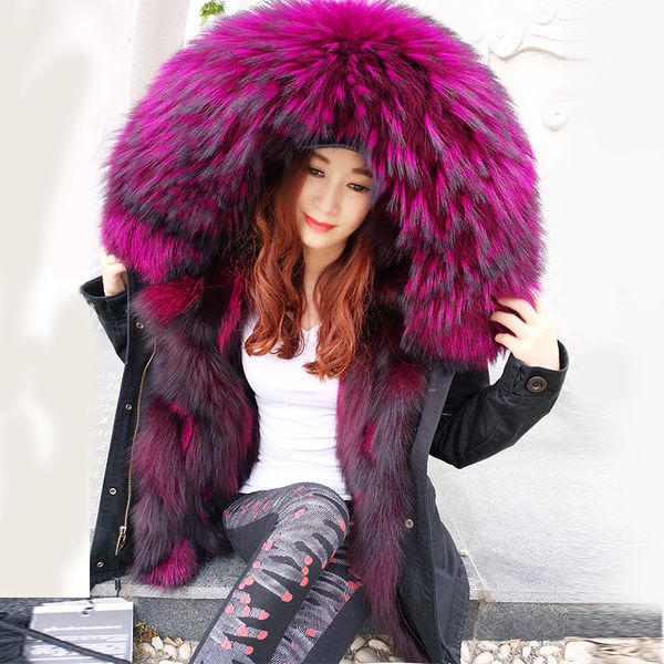 2019fashion winter jacket women outwear thick parkas raccoon natural collar real fur liner coat hooded brand mr sale, Black
2019fashion winter jacket women outwear thick parkas raccoon natural collar real fur liner coat hooded brand mr sale, Black