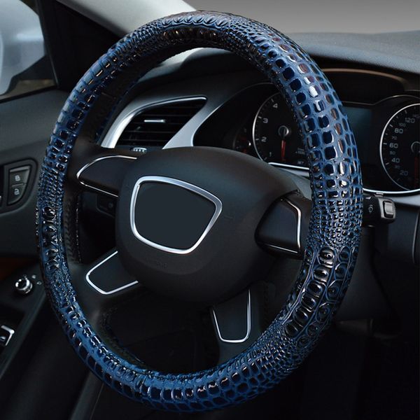 car steering wheel cover stereo personality fashion crocodile grain design steering wheel covers in the car for 37cm 38cm
car steering wheel cover stereo personality fashion crocodile grain design steering wheel covers in the car for 37cm 38cm