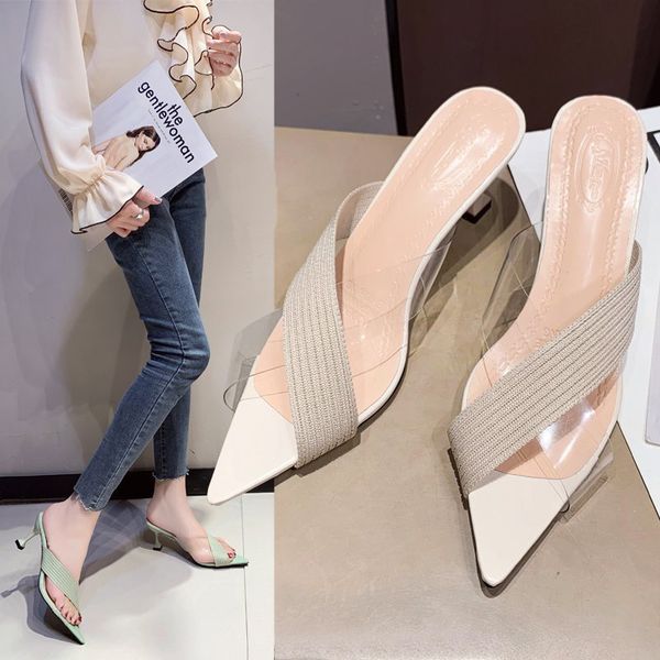 high-heeled shoes lady ladies' slippers slides thin heels pointed toe heeled girl rubber cotton fabric pu pumps, Black
high-heeled shoes lady ladies' slippers slides thin heels pointed toe heeled girl rubber cotton fabric pu pumps, Black