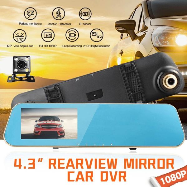 n8 full hd 1080p car dvr camera auto 4.3 inch rearview mirror digital video recorder dual lens registratory camcorder 170 wide
n8 full hd 1080p car dvr camera auto 4.3 inch rearview mirror digital video recorder dual lens registratory camcorder 170 wide