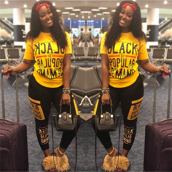 2019 Women Fashion Letter Print 2 Two Piece Set Top and Pants Women Tracksuit Plus Size Casual Outfit Sports Suit Women Sweatsuits Clothing
2019 Women Fashion Letter Print 2 Two Piece Set Top and Pants Women Tracksuit Plus Size Casual Outfit Sports Suit Women Sweatsuits Clothing