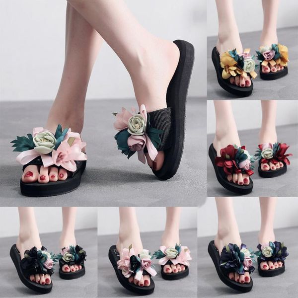summer beach women's shoes bohemian flower wedges slippers calzado mujer summer shoes woman non-slip beach zapatos #28, Black
summer beach women's shoes bohemian flower wedges slippers calzado mujer summer shoes woman non-slip beach zapatos #28, Black