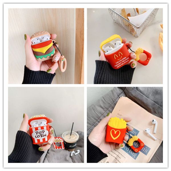 Creative for apple airpod 1 2 ilicone cover hockproof protector ca e burger frie popcorn for airpod earphone with lifting rope
Creative for apple airpod 1 2 ilicone cover hockproof protector ca e burger frie popcorn for airpod earphone with lifting rope