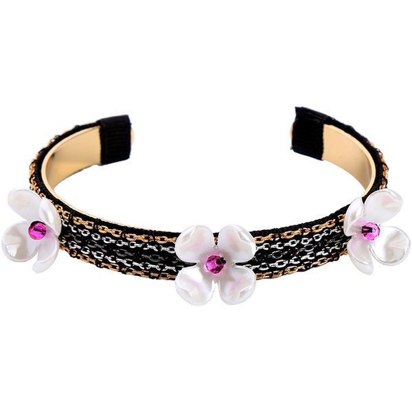 pretty flowers opening bracelets for women female jewelry anniversary engagement gift elegant jewelry, Black 
pretty flowers opening bracelets for women female jewelry anniversary engagement gift elegant jewelry, Black