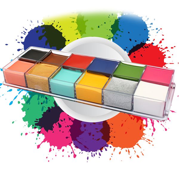 12 colors face paint oil painting art body art painting halloween party tool supplies
12 colors face paint oil painting art body art painting halloween party tool supplies