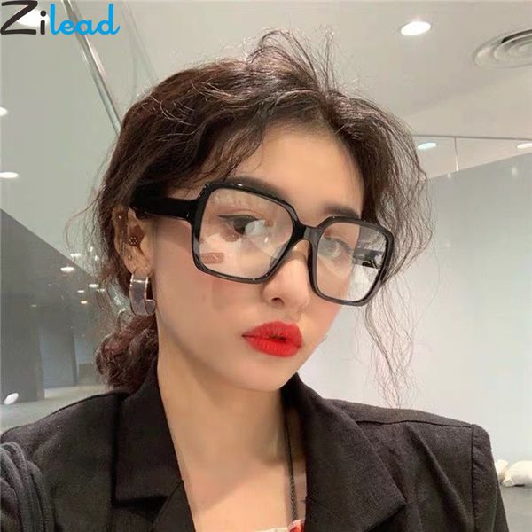 zilead square oversized glasses frame clear lens optical sepectacles half metal plain eyeglasses eyewear for men women, Black
zilead square oversized glasses frame clear lens optical sepectacles half metal plain eyeglasses eyewear for men women, Black