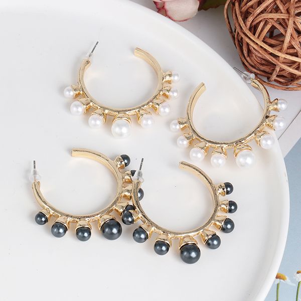 jujia new fashion women's pearl round earrings c shape girls birthday party brincos brand earrings wedding jewelry, Silver
jujia new fashion women's pearl round earrings c shape girls birthday party brincos brand earrings wedding jewelry, Silver