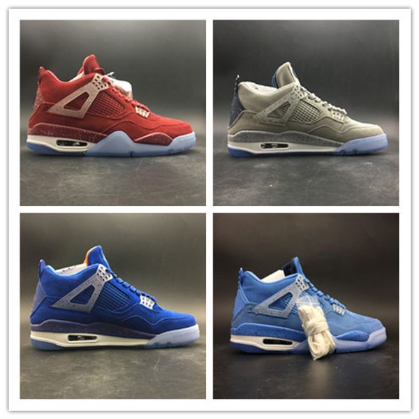 2019 new 4 iv light blue red grey men basketball shoes 4s suede sports outdoor fashion trainers sneakers with box size 7-13
2019 new 4 iv light blue red grey men basketball shoes 4s suede sports outdoor fashion trainers sneakers with box size 7-13