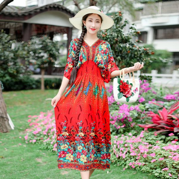 women short sleeve summer dresses vintage floral printed loose cotton linen dress female casual robe femme ete dress, Black;gray
women short sleeve summer dresses vintage floral printed loose cotton linen dress female casual robe femme ete dress, Black;gray