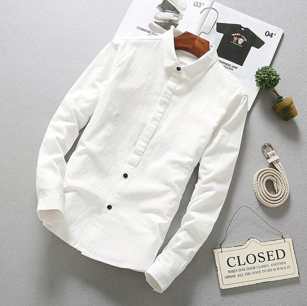 solid cotton shirts long men spring autumn linen shirts full sleeve slim cotton fashion business dress shirt men clothes, White;black
solid cotton shirts long men spring autumn linen shirts full sleeve slim cotton fashion business dress shirt men clothes, White;black