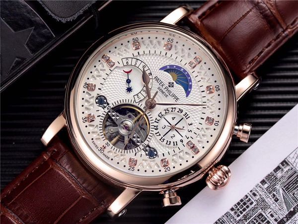 New Fashion Luxury Swiss Watch leather Tourbillon Watch Automatic Men Wristwatch Men Mechanical steel Watches relogio masculino clock
New Fashion Luxury Swiss Watch leather Tourbillon Watch Automatic Men Wristwatch Men Mechanical steel Watches relogio masculino clock