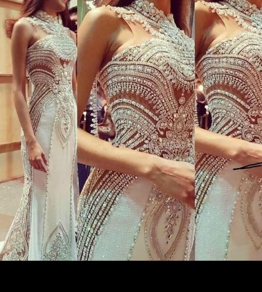 2019 new style mermaid prom dresses evening dresses with crystal lace appliques sheer neck bridal party red carpet custom made, Black
2019 new style mermaid prom dresses evening dresses with crystal lace appliques sheer neck bridal party red carpet custom made, Black
