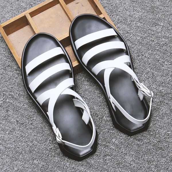 mens sandals leather men summer shoes 2020 flat beach sandals male black white shoes ka1151
mens sandals leather men summer shoes 2020 flat beach sandals male black white shoes ka1151