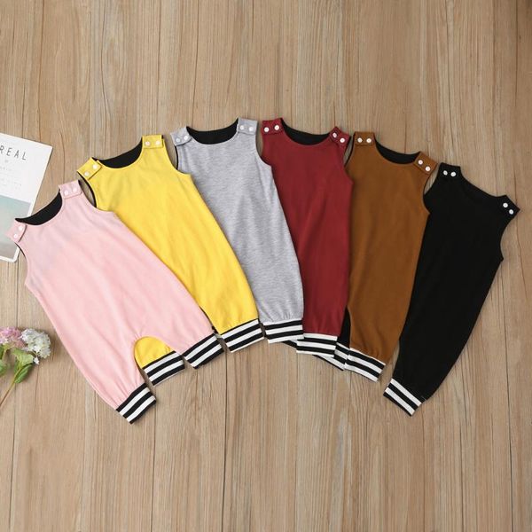 2020 new boys girls outfits clothes newborn baby kids rompers toddler solid striped sleeveless summer romper baby jumpsuit, Blue
2020 new boys girls outfits clothes newborn baby kids rompers toddler solid striped sleeveless summer romper baby jumpsuit, Blue