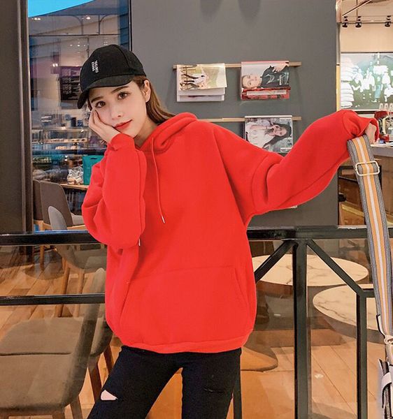 hoodies women 2019 brand female long sleeve solid color hooded sweatshirt hoodie tracksuit sweat coat casual sportswear m-2xl, Black 
hoodies women 2019 brand female long sleeve solid color hooded sweatshirt hoodie tracksuit sweat coat casual sportswear m-2xl, Black