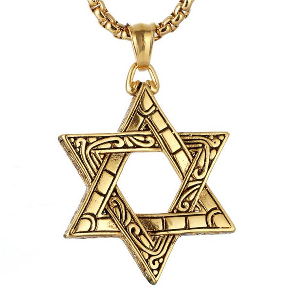 titanium steel hexagram pendant punk necklace retro fashion man stainless steel casting solomon pendant manufacturers direct sel, Silver
titanium steel hexagram pendant punk necklace retro fashion man stainless steel casting solomon pendant manufacturers direct sel, Silver