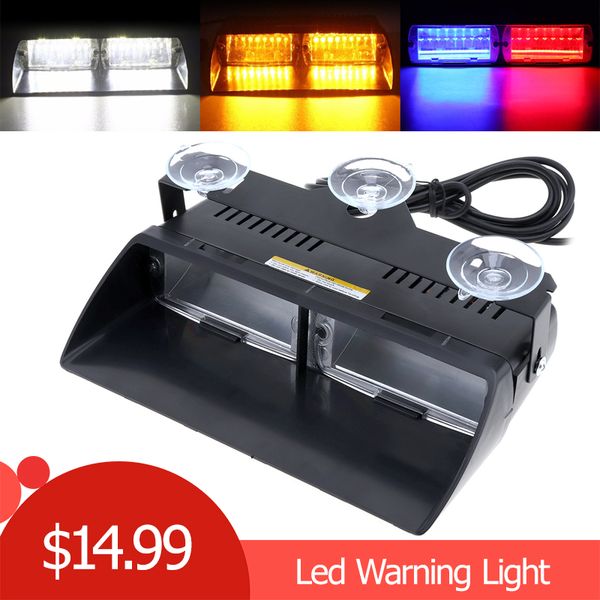 dc12v 16 led 48w red blue yellow white car viper s2 signal flashing led warning light strobe flash emergency lights
dc12v 16 led 48w red blue yellow white car viper s2 signal flashing led warning light strobe flash emergency lights