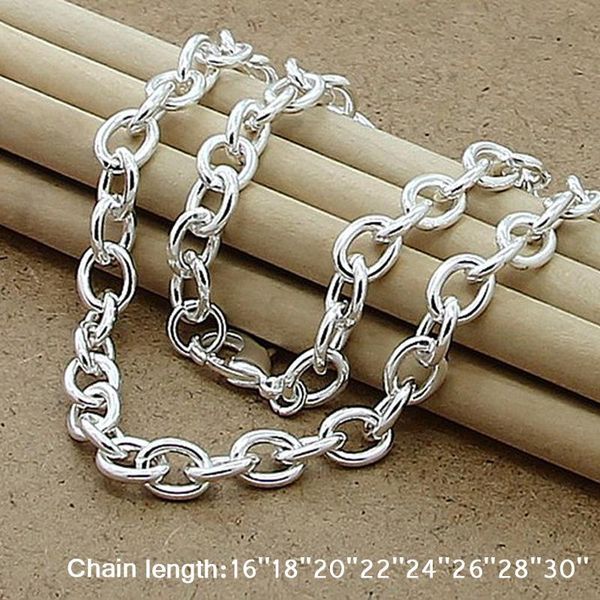 classic basic thick lobster clasp men necklace 925 silver chain link necklace male women jewelry 
classic basic thick lobster clasp men necklace 925 silver chain link necklace male women jewelry