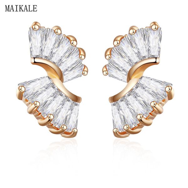 maikale new fashion unique wing shape small stud earrings for women gold geometric cubic zirconia earrings charm jewelry gifts, Golden;silver
maikale new fashion unique wing shape small stud earrings for women gold geometric cubic zirconia earrings charm jewelry gifts, Golden;silver