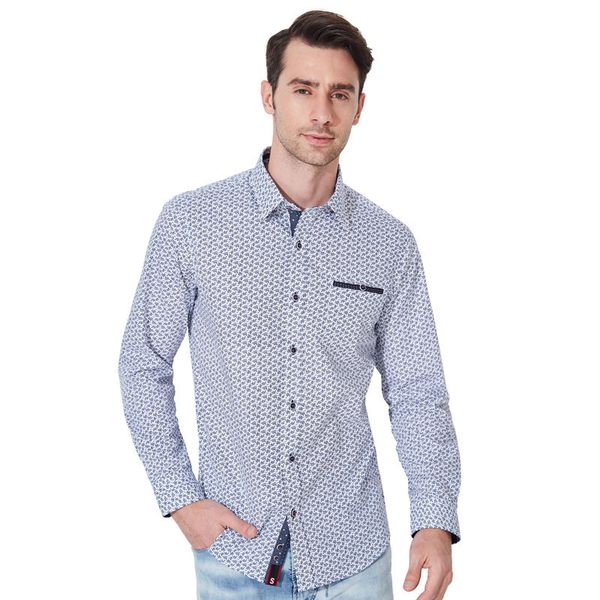 men fashion shirt men 2020 printed men's dress shirts casual camisa social shirt classic male business cotton long sleeve, White;black
men fashion shirt men 2020 printed men's dress shirts casual camisa social shirt classic male business cotton long sleeve, White;black