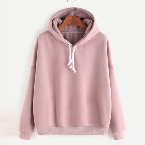 women ladies solid lace up drawstring hoodies long sleeve casual solid color hooded sweatshirt pullover harajuku felpe donna, Black
women ladies solid lace up drawstring hoodies long sleeve casual solid color hooded sweatshirt pullover harajuku felpe donna, Black