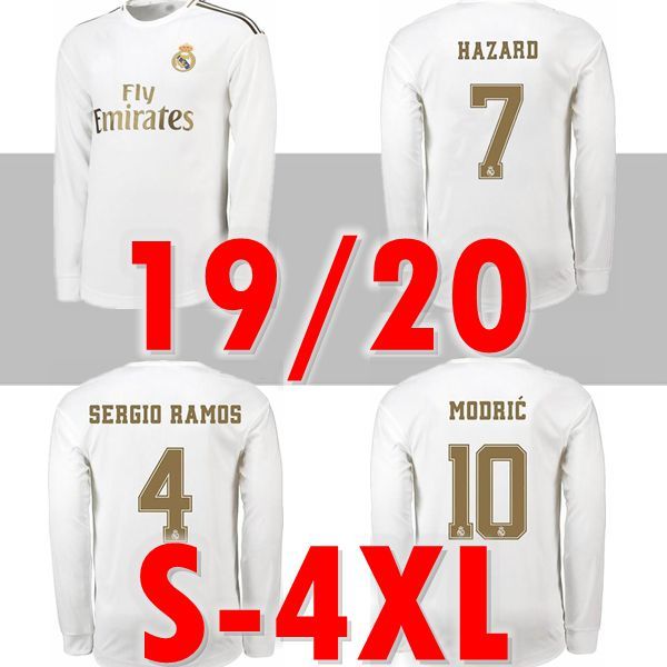 new 3xl 4xl 19 20 real madrid hazard modric kroos home long sleeve soccer jerseys sergio ramos benzema football shirts isco mariano uniforms, Black
new 3xl 4xl 19 20 real madrid hazard modric kroos home long sleeve soccer jerseys sergio ramos benzema football shirts isco mariano uniforms, Black