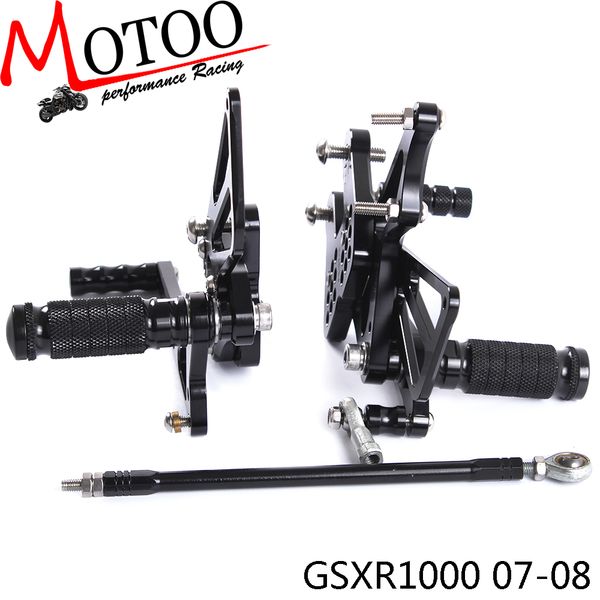 motoo - full cnc aluminum motorcycle adjustable rearsets rear sets foot pegs for gsxr1000 gsxr 1000 2007 2008
motoo - full cnc aluminum motorcycle adjustable rearsets rear sets foot pegs for gsxr1000 gsxr 1000 2007 2008