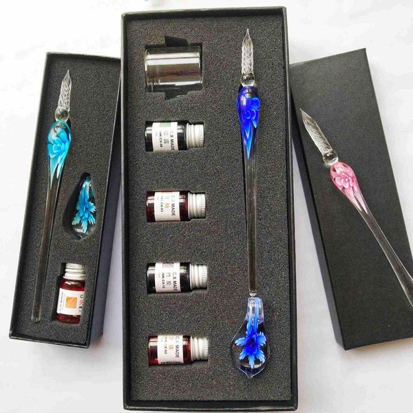 coloffice inlaid flower glass pen set golden pastel ink glass enamel pen gift box gifts for friends creative literary stationery
coloffice inlaid flower glass pen set golden pastel ink glass enamel pen gift box gifts for friends creative literary stationery