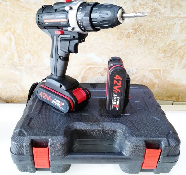 42v drill electric hand drill battery cordless electric screwdriver home power tools+box
42v drill electric hand drill battery cordless electric screwdriver home power tools+box