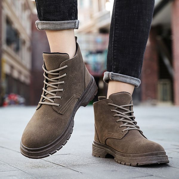 plus velvet winter warm men's casual lace up boots male leather shoes chaussure homme solid color youth ankle boots, Black
plus velvet winter warm men's casual lace up boots male leather shoes chaussure homme solid color youth ankle boots, Black