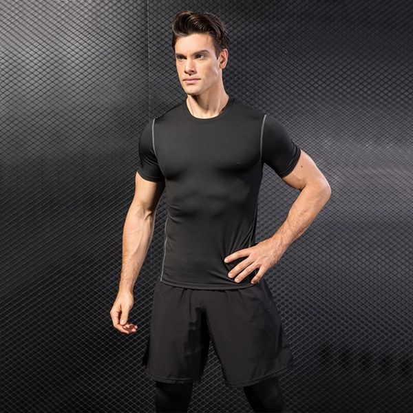men's quick-drying t-shirt sports mesh round collar speed dry short sleeve t-shirt, Black;blue
men's quick-drying t-shirt sports mesh round collar speed dry short sleeve t-shirt, Black;blue