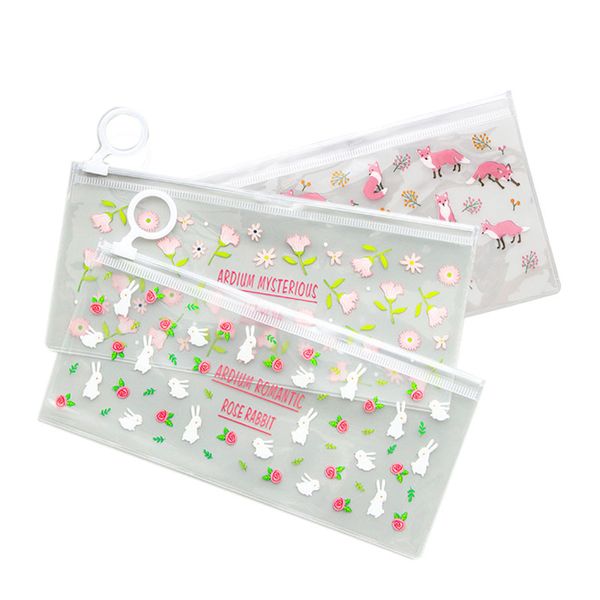 3 pcs mysterious small flowers animals pvc waterproof pencil cases stationery storage office school supplies pencil bags for g
3 pcs mysterious small flowers animals pvc waterproof pencil cases stationery storage office school supplies pencil bags for g
